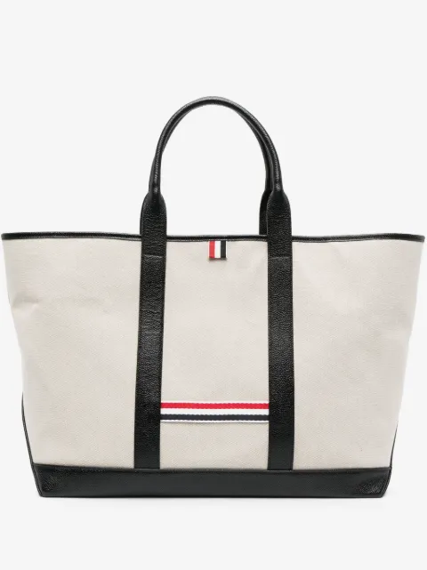 Thom Browne medium RWB-stripe tote bag