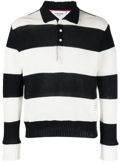 Thom Browne polo en maille à rayures