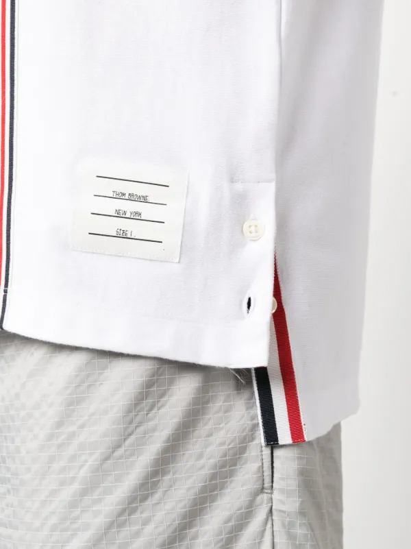 Thom Browne RWB Stripe Cotton T-shirt | White | FARFETCH