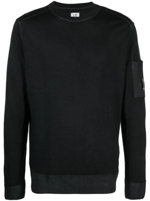 C.P. Company sweat en laine à patch logo