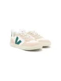 VEJA Kids V-10 faux-leather low-top sneakers - Neutrals