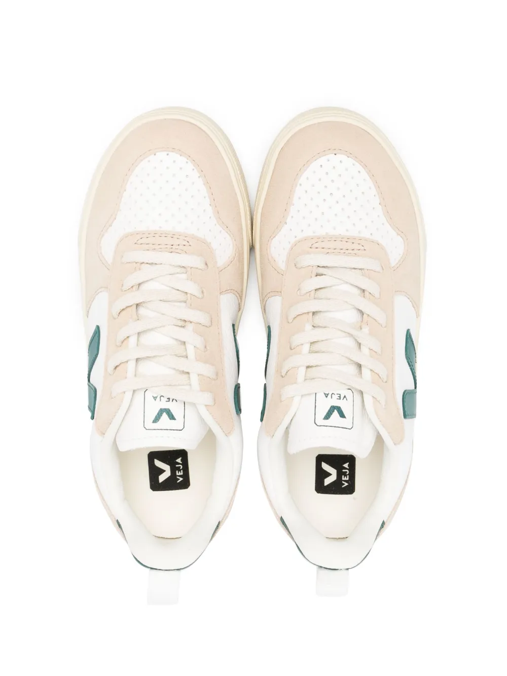 V-10 Faux-Leather Low-Top Sneakers