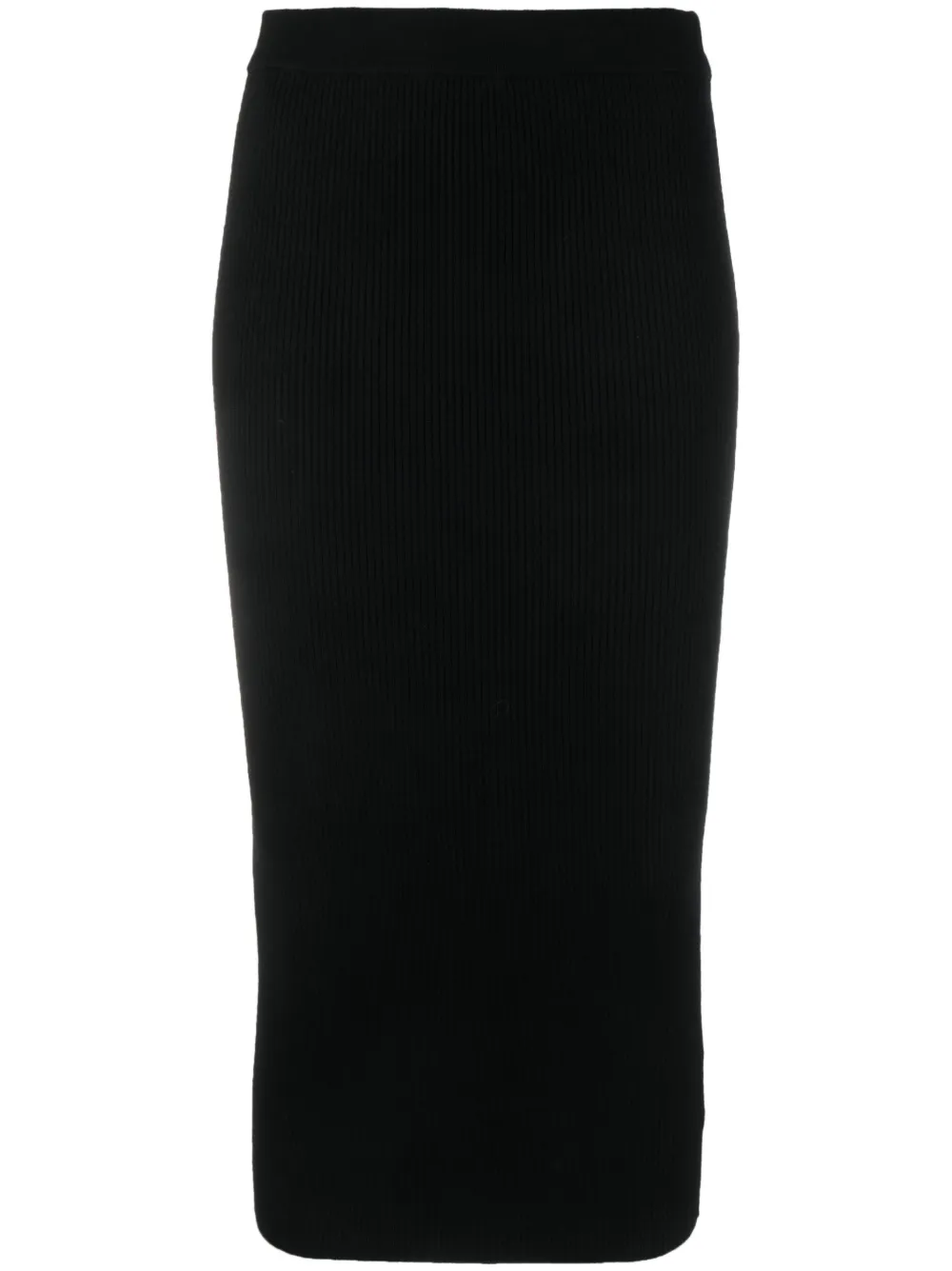 Michael Michael Kors ribbed-knit wool-blend skirt – Black