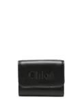 Chloé Sense tri-fold leather wallet - Black