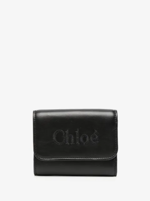 Chloé cartera con logo bordado