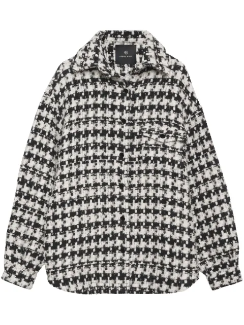 ANINE BING Simon houndstooth-pattern shirt jacket