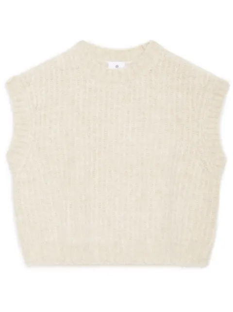 ANINE BING Adam crew-neck vest 