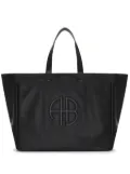 ANINE BING large Rio faux leather tote bag - Black