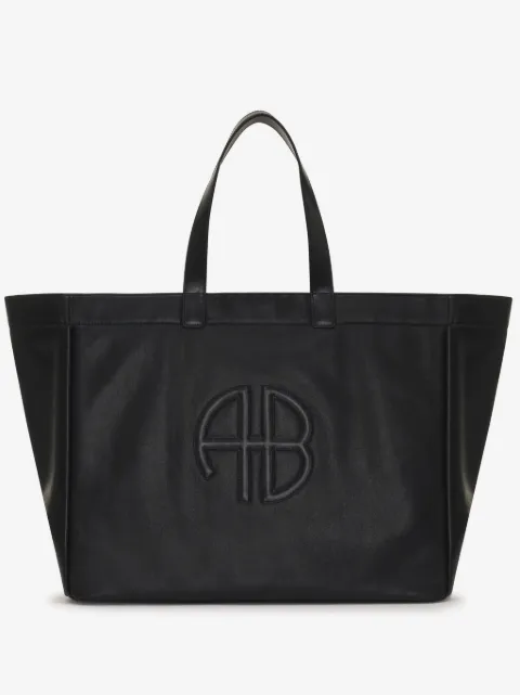 ANINE BING logo-patch tote bag