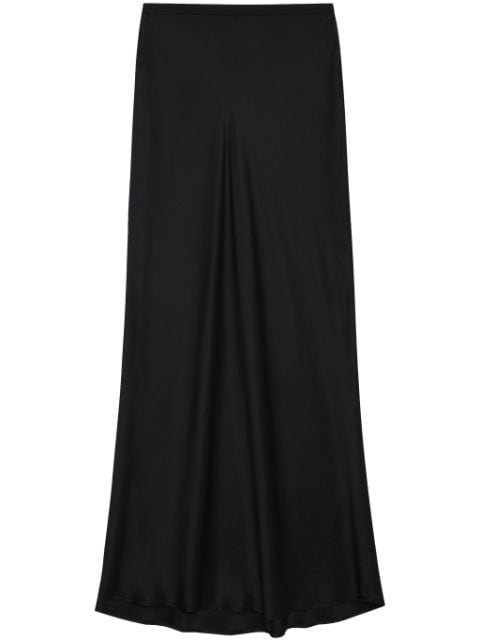 ANINE BING flared silk maxi skirt