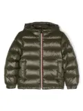 Moncler Enfant logo-patch padded-design jacket - Green