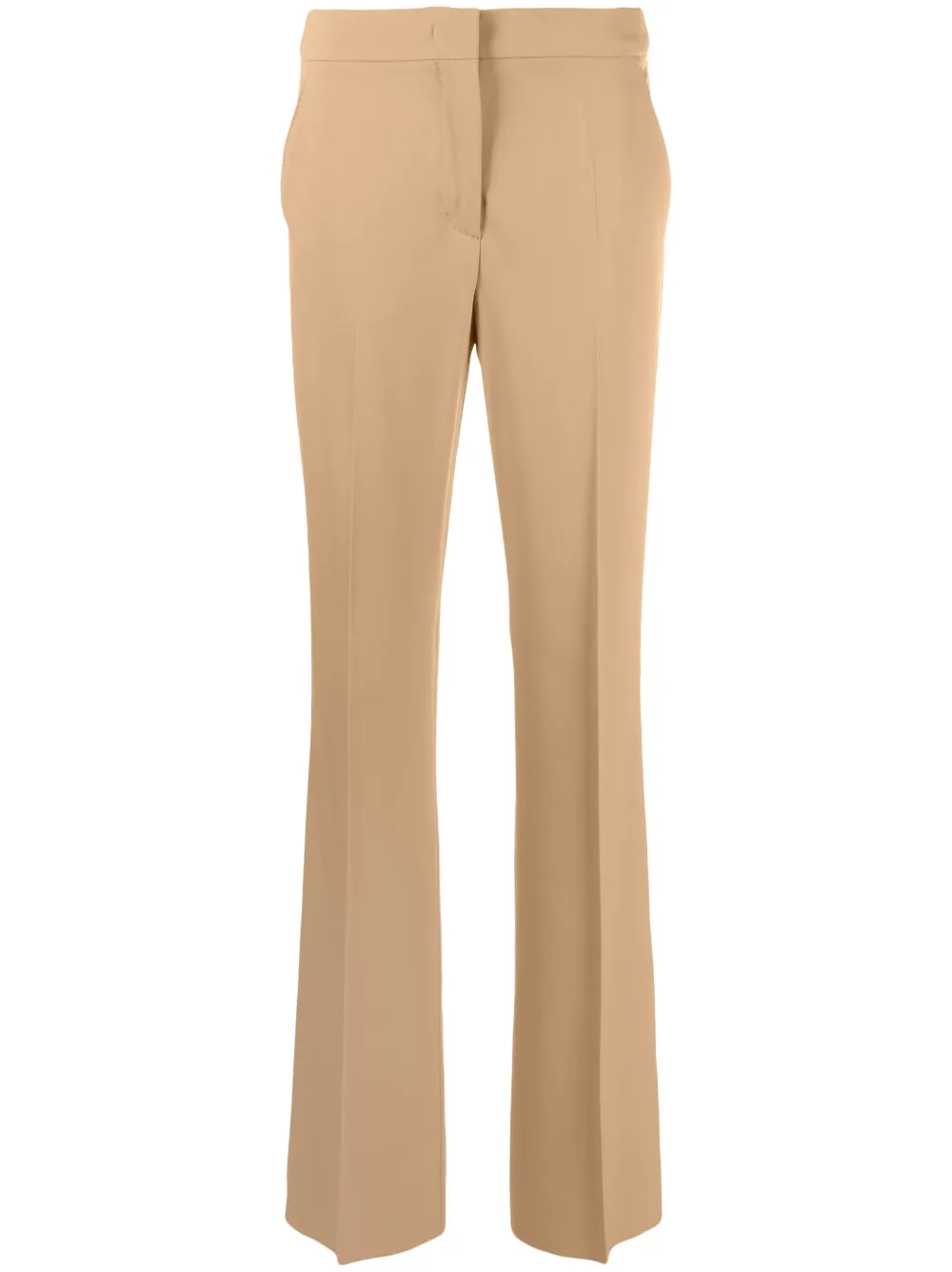 Max Mara high-waisted pressed-crease trousers | Neutrals | Image 1