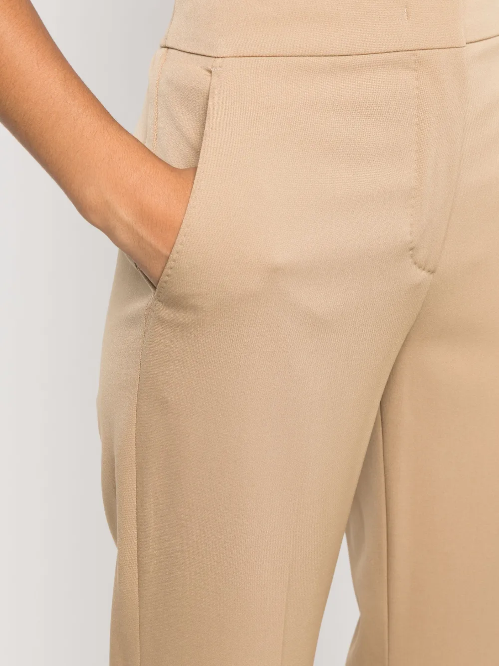 Max Mara High waist plooibroek Beige