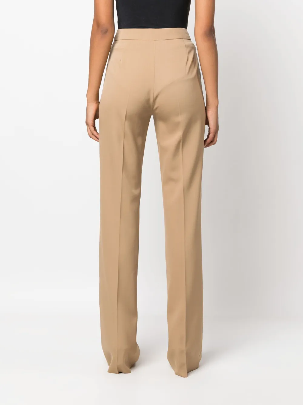 Max Mara High waist plooibroek Beige