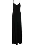 Max Mara satin slip maxi dress - Black