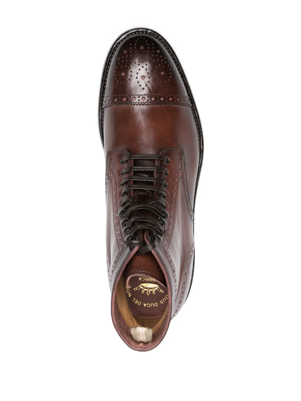 Officine Creative Temple 004 Leather Lace-up Boots In Brown