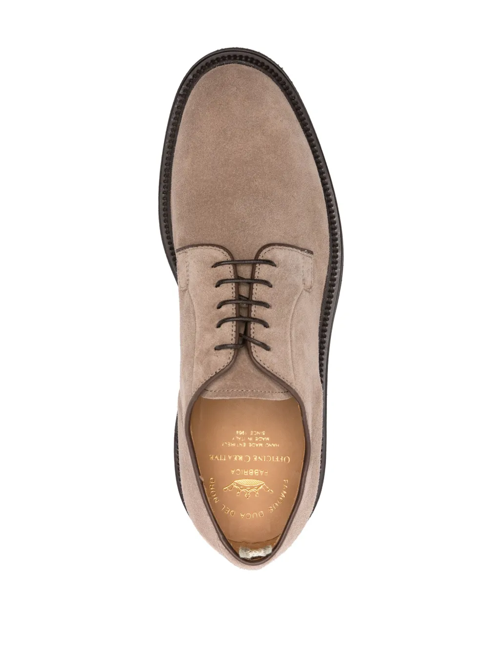 Officine Creative Hopkins suède derby schoenen Beige