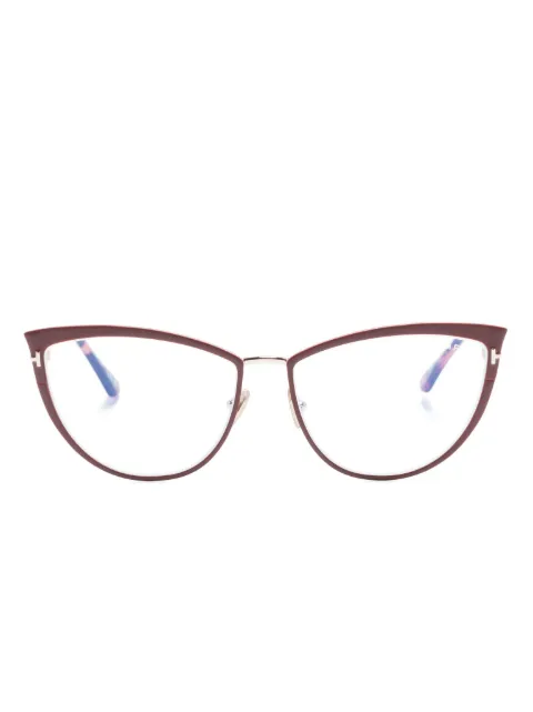 TOM FORD Eyewear lentes con armazón cat eye estilo carey