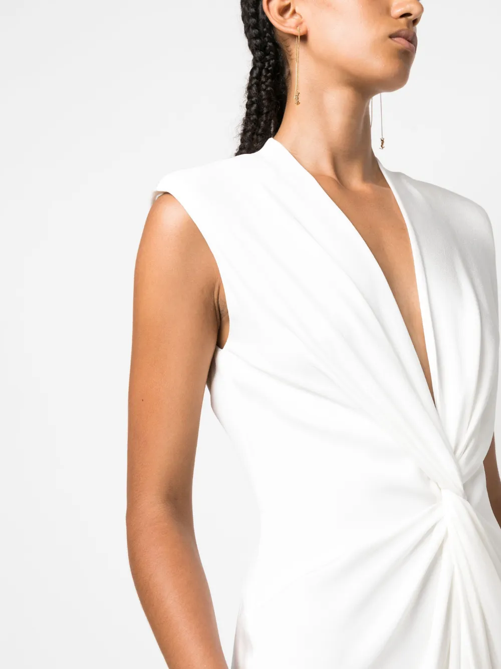 Max Mara Zijden avondjurk Wit