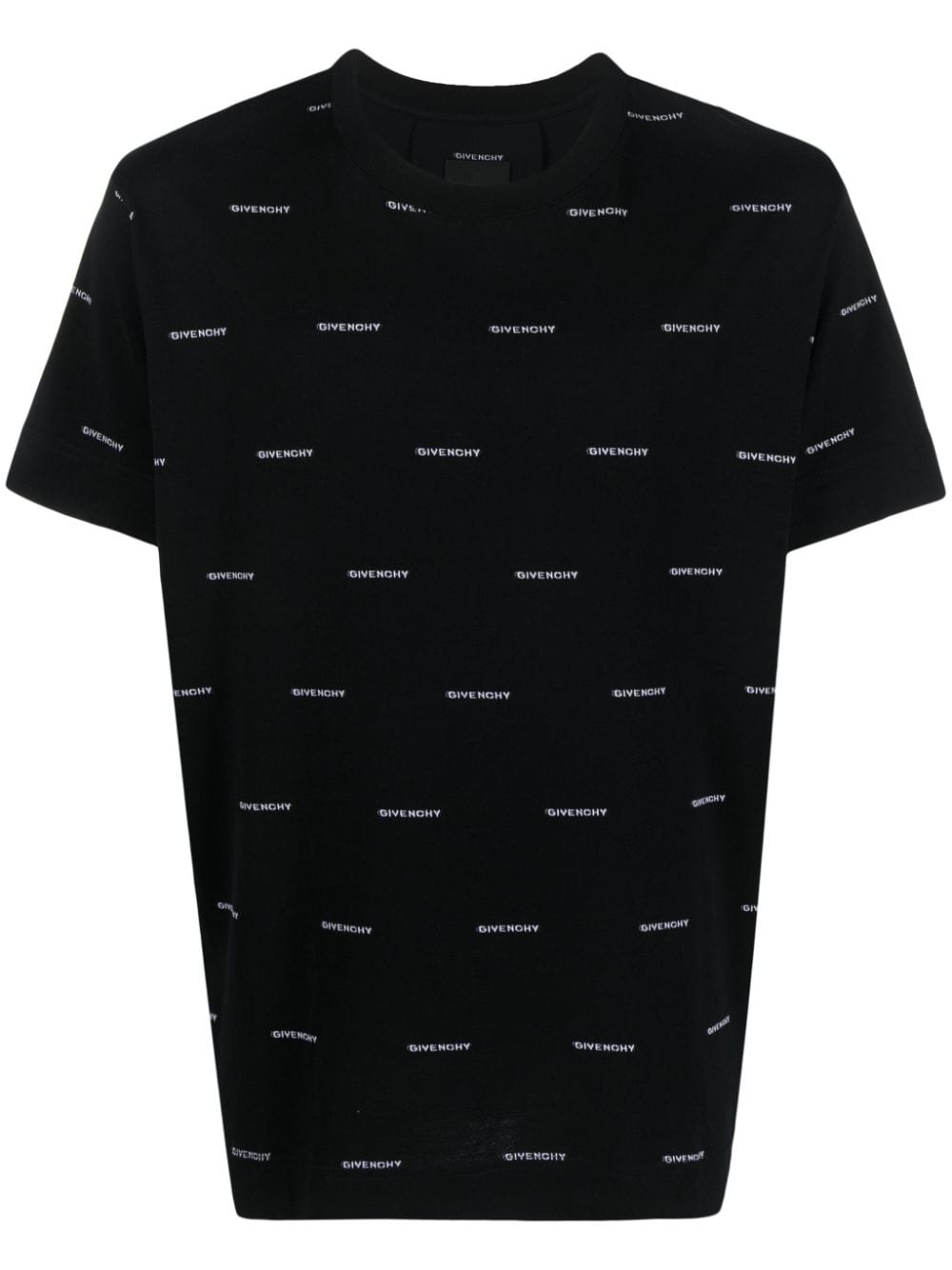 Givenchy 4g Logo-print Cotton T-shirt In Black