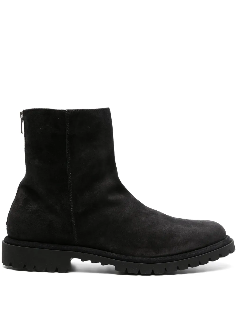 Officine Creative Spectacular 012 suede ankle boots Black