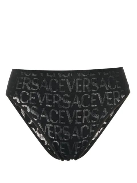 Versace Versace Allover high-waist mesh briefs