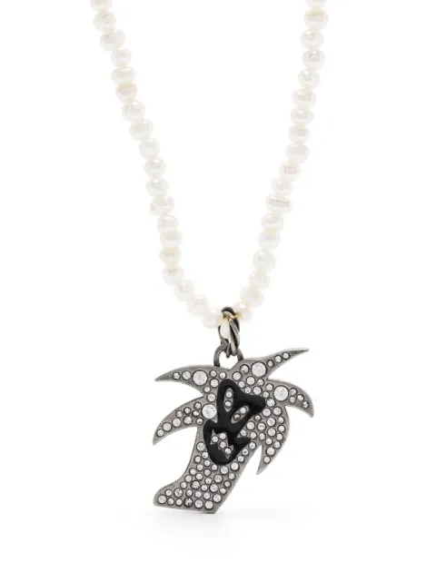 Palm Angels palm tree embellished necklace
