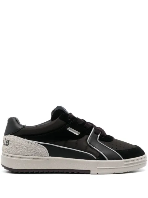 Palm Angels University panelled leather sneakers