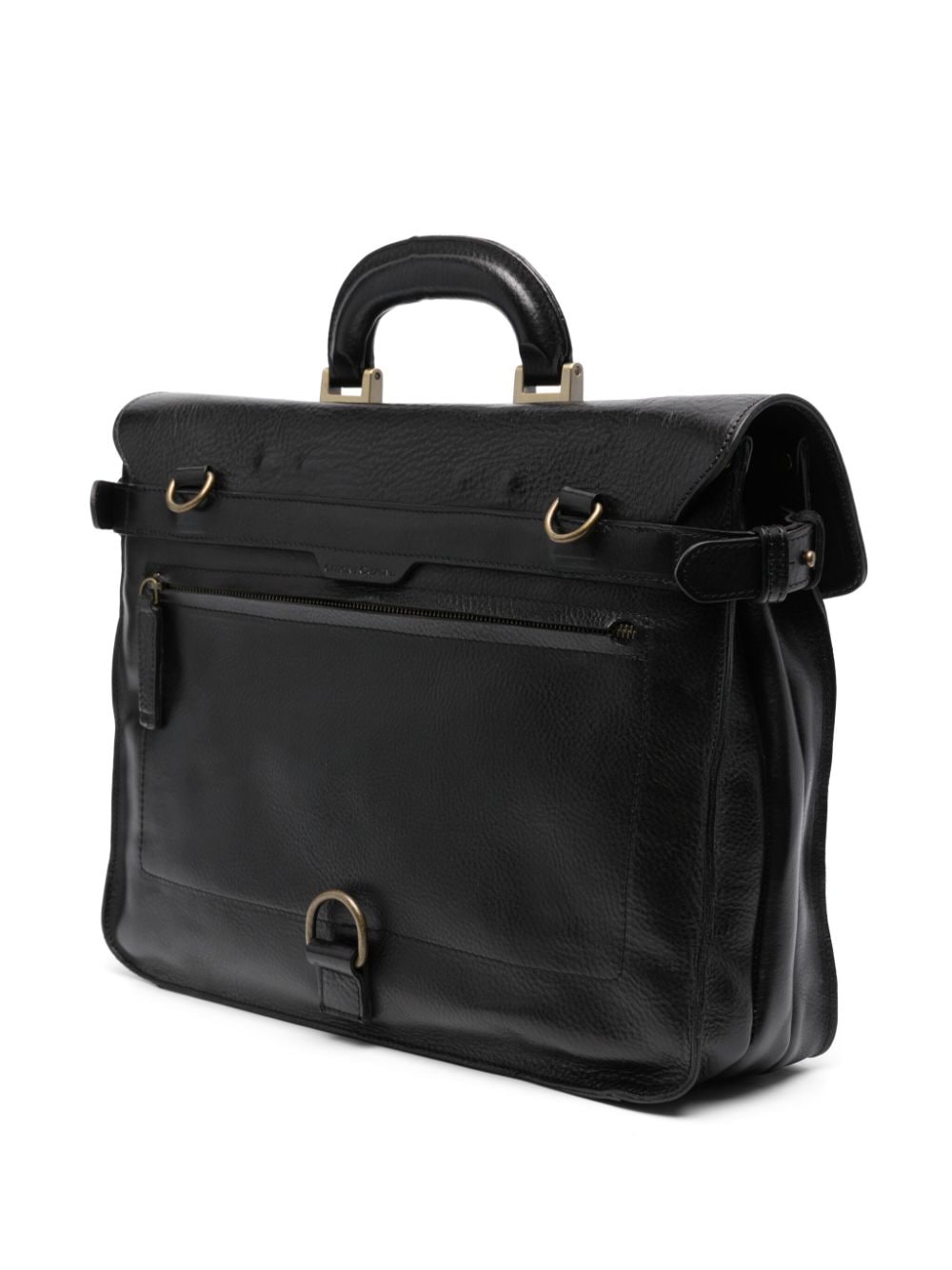 Officine Creative RARE 036 leather briefcase - Zwart