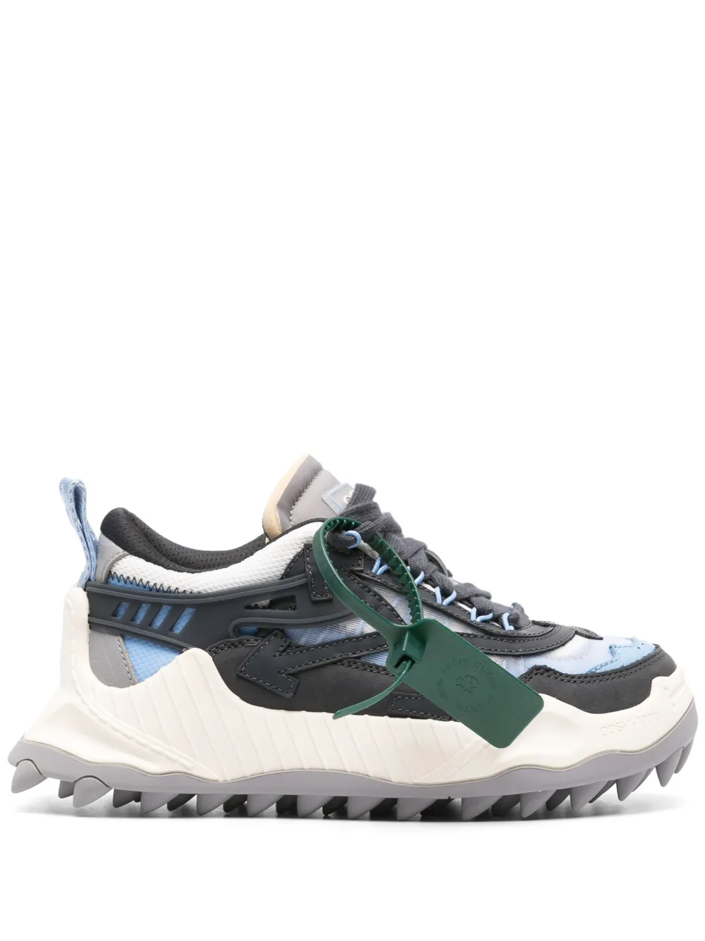 Off-white Spring Leather Mules In Blau