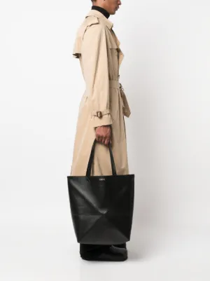 中古・古着通販】LOEWE (ロエベ) レザーブリーフケース ブラウン