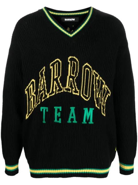 BARROW suéter tejido con logo en intarsia