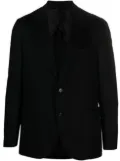 Lardini single-breasted wool-cashmere blazer - Black