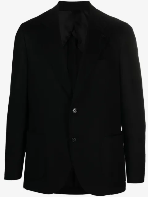 Lardini single-breasted wool-cashmere blazer