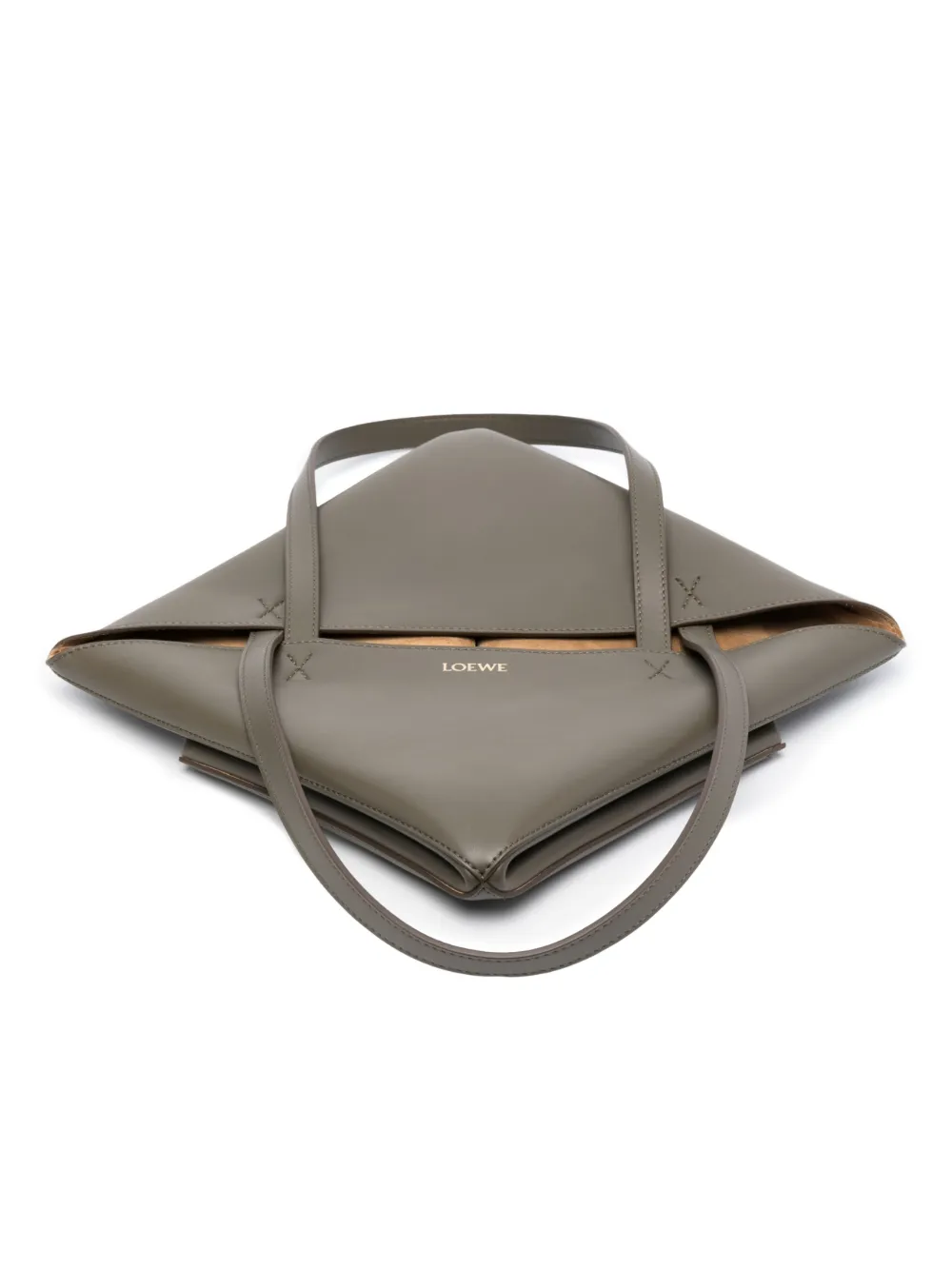 Loewe Medium Puzzle Fold Tote Bag In Green