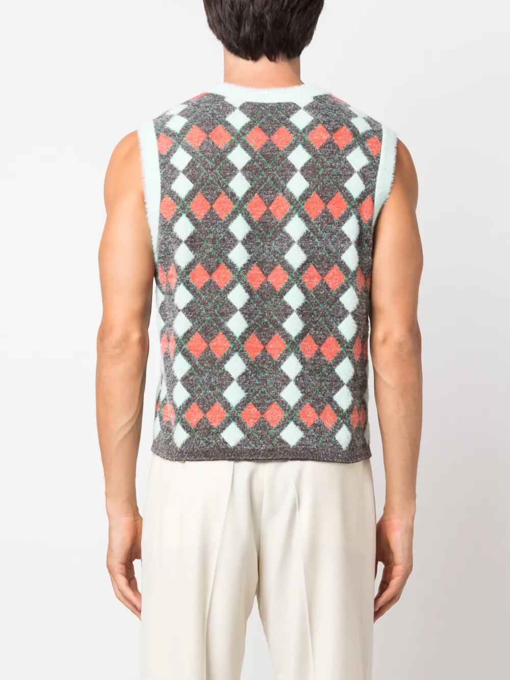 adidas x Wales Bonner gebreide spencer Groen
