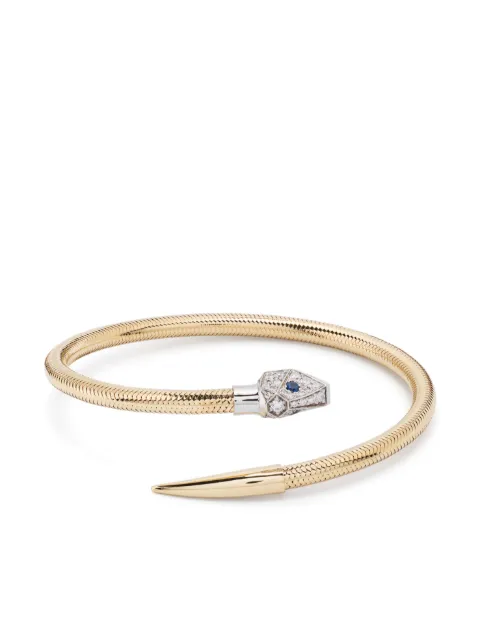 PONTE VECCHIO 18kt yellow gold Nobile diamond and sapphire bracelet