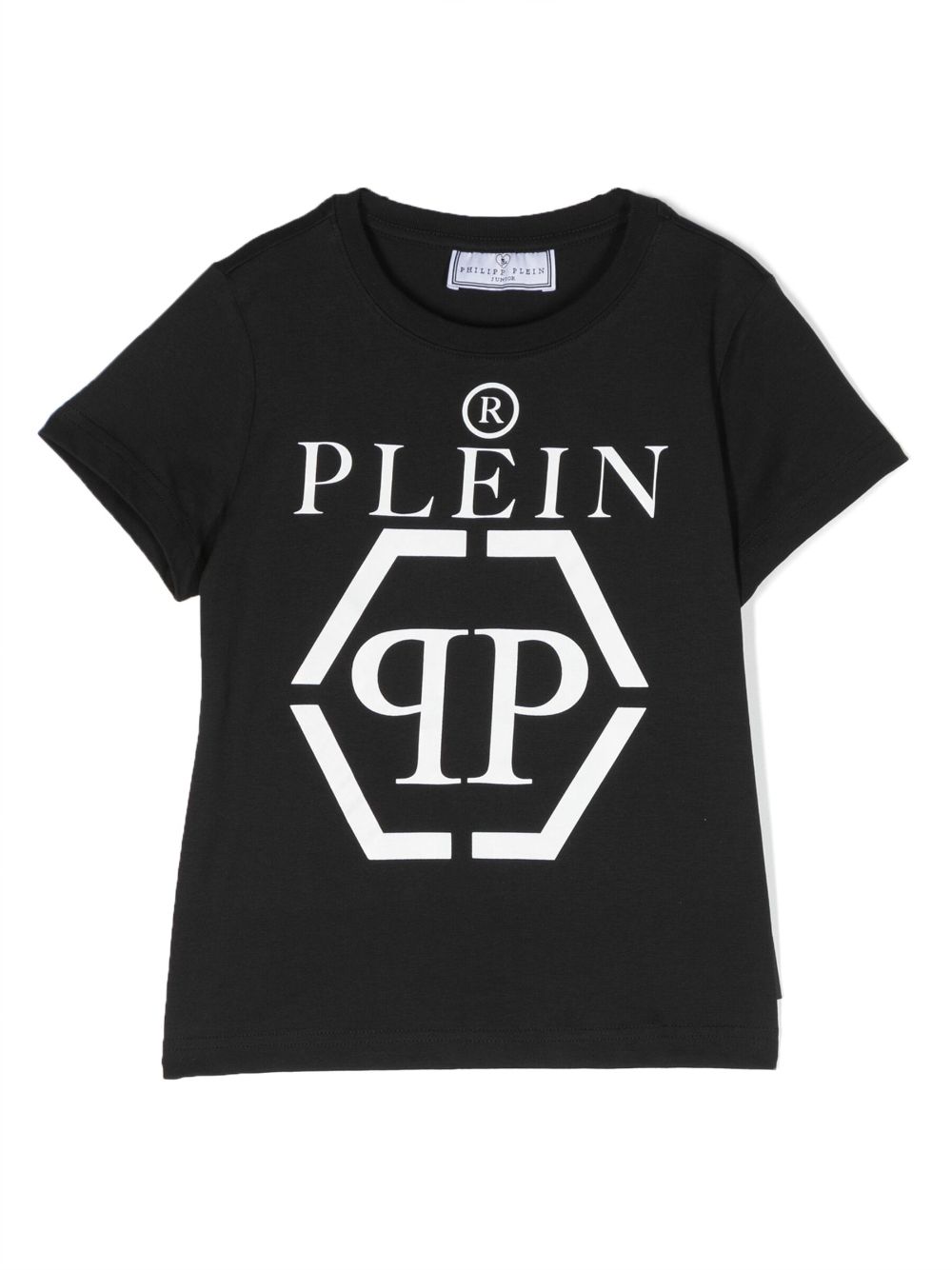 Philipp Plein Junior logo-print cotton T-shirt - Black