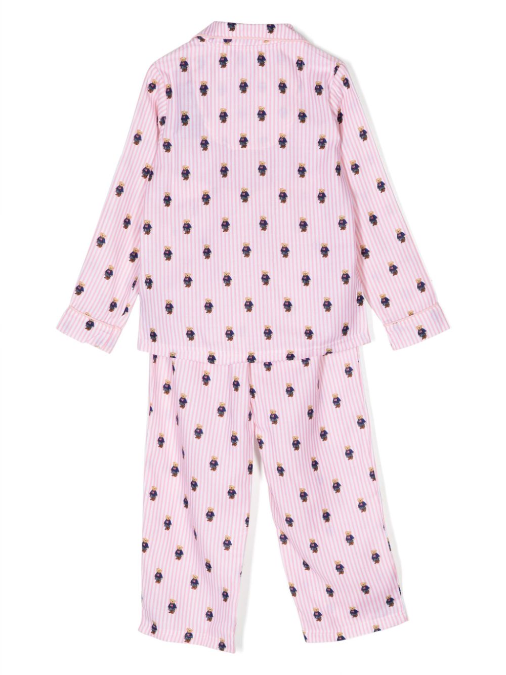 Ralph Lauren Kids Gestreepte pyjama - Roze