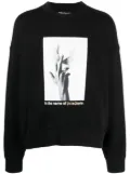 Palm Angels wings photograph-print sweatshirt - Black