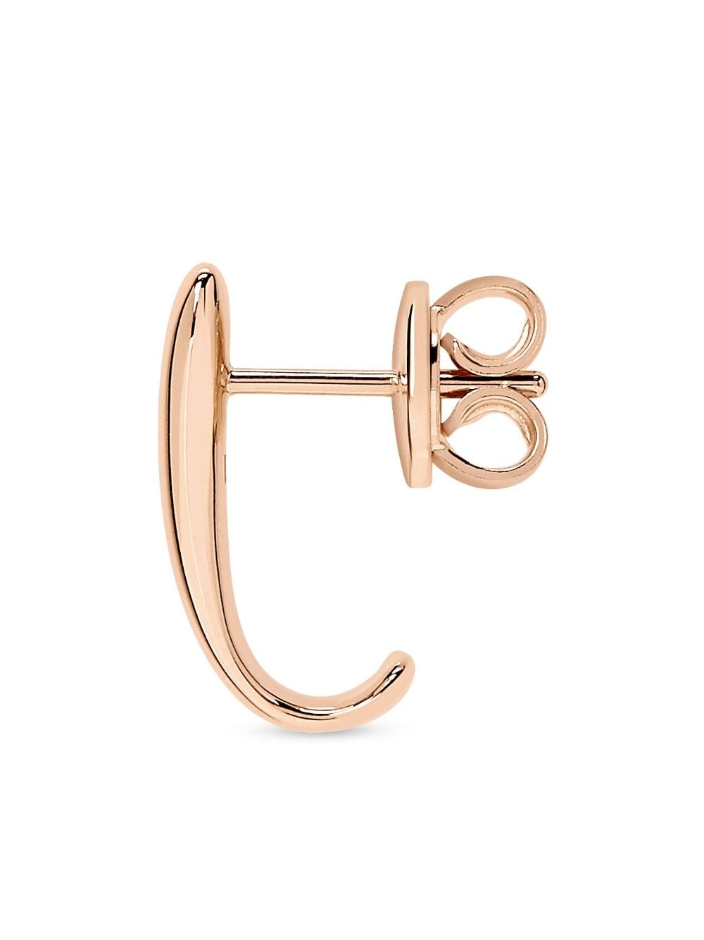 Shop Dodo 9kt Rose Gold Staple Stud Earring In Pink