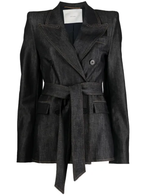 Adam Lippes double-breasted stretch-cotton blazer