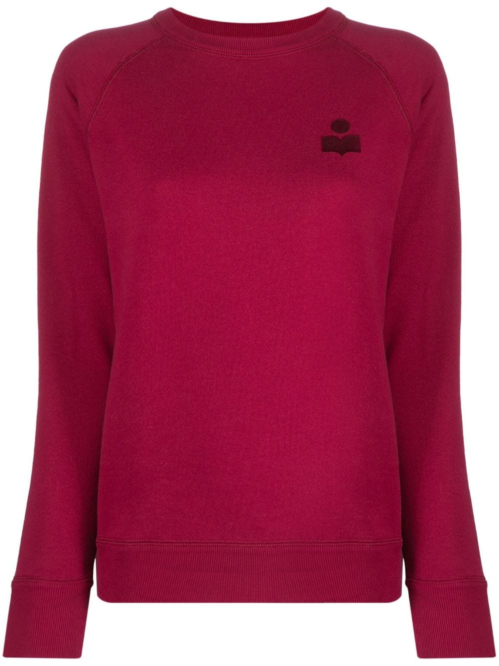 marant étoile sweat milla à logo floqué - rose