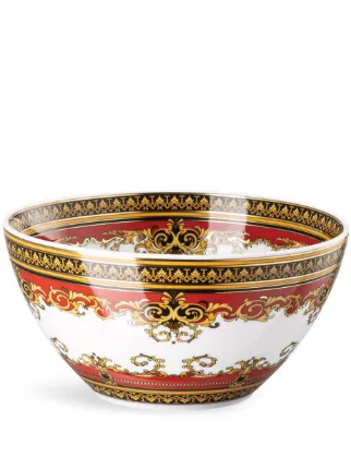 Versace Medusa baroque-pattern Porcelain Bowl (15cm) | Red