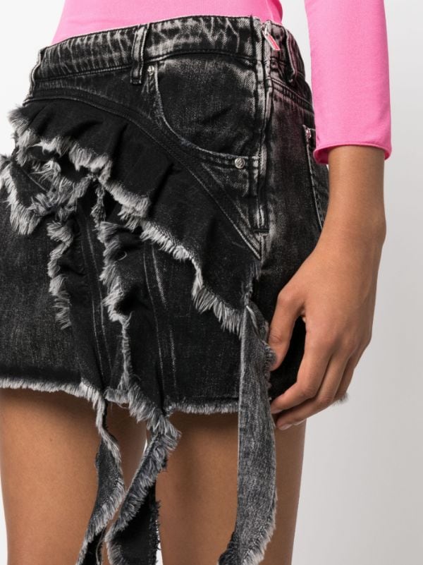 Louis Vuitton Logo Print Denim Skirt - Farfetch