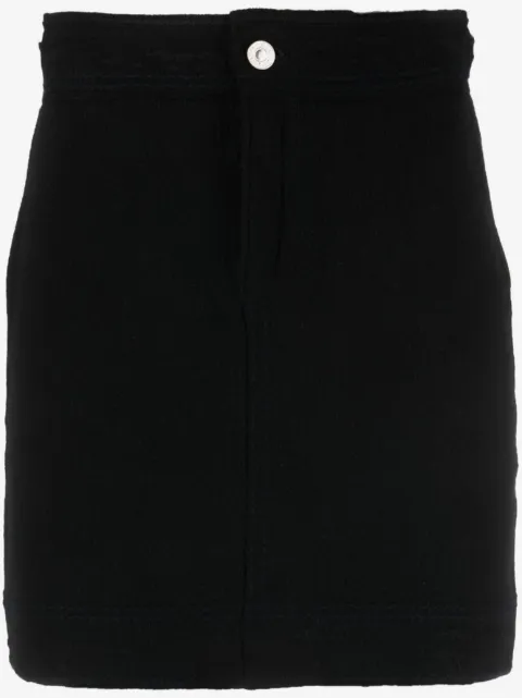 Barrie contrast-stitch mini skirt