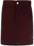 Barrie contrast-stitch mini skirt - Red