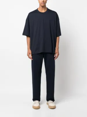 Tシャツ・カットソー STUDIO NICHOLSON FW25 JERSEY T-SHIRT (PIUSNM 1327 OFFWHITE) Piu T-shirt in Parchment | Oversized T-Shirt | Studio Nicholson