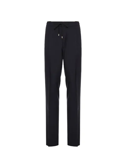 Lardini drawstring-fastening pressed-crease trousers