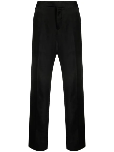 Lardini velvet straight-leg trousers
